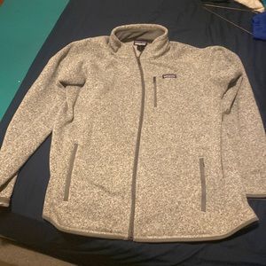 Gray Patagonia zip up jacket